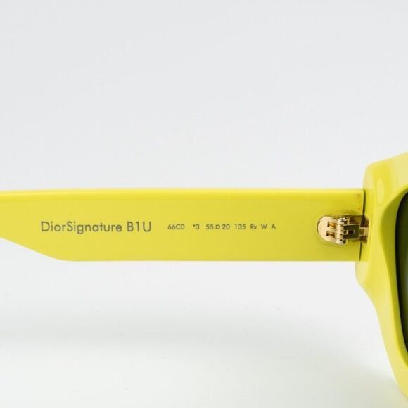 SALE! NEW Dior DIORSIGNATURE B1U 66C0 Shiny Yellow Green Women Sunglasses main image 13